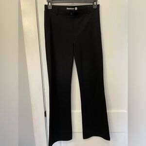 Betabrand Boot-Cut Classic Dress Pant Yoga Pants Black Medium Regular Length